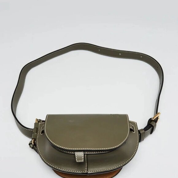 Loewe Khaki Green Smooth Calfskin Leather Mini Gate Bumbag - Picture 4 of 12